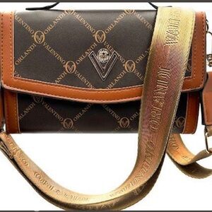 Valentino Orlandi Logo Crossbody Bag